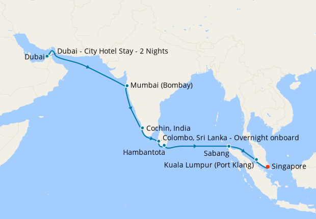 India & Sri Lanka from Dubai with Stay