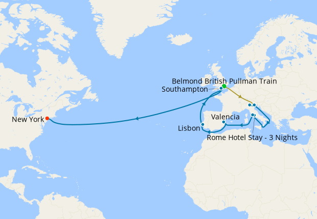 Venice Simplon-Orient-Express, Transatlantic Crossing & Lake Garda