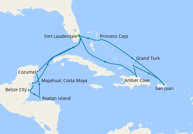 Western & Eastern Caribbean from Ft. Lauderdale, 14 April 2023 | 15 Nt ...