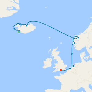 Reykjavik Stay & Northern Europe to Southampton