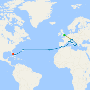 Venice Simplon-Orient-Express, Lake Garda & Rome to Bermuda & Fort Lauderdale