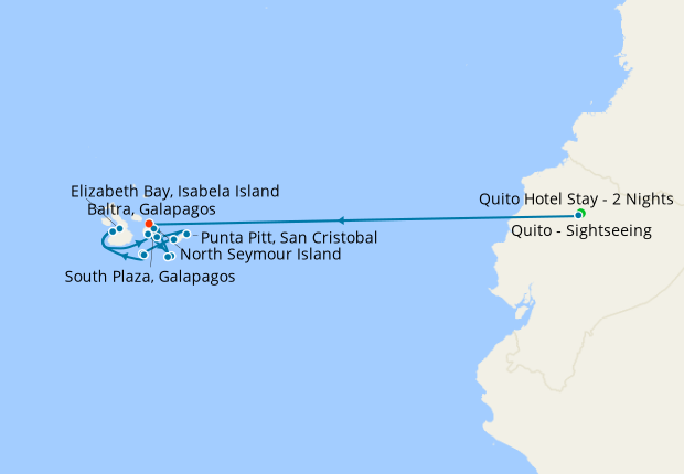 Galapagos Southern Loop Expedition with Quito Stays