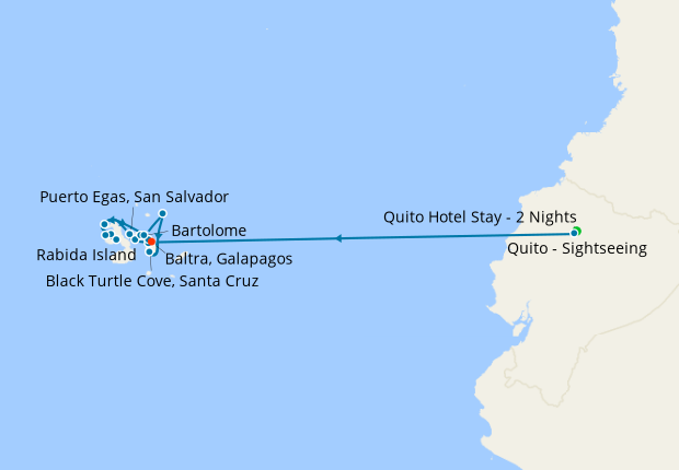 Galapagos Northern Loop Expedition with Quito Stays
