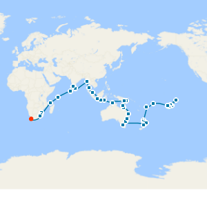 Grand Ultimate Exotic Traveller from Papeete to Cape Town