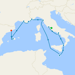 Roman Rivieras from Rome to Barcelona with Stay