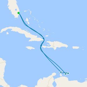 Southern Caribbean from Ft. Lauderdale
