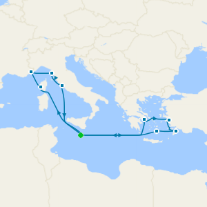 Greek Islands, Italy & France from Malta
