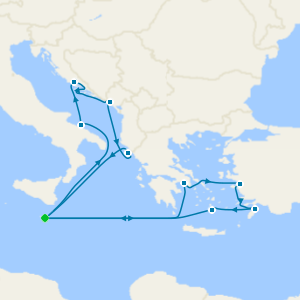 Croatia, Italy & Greek Islands from Malta