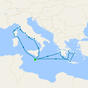Greece, France & Italy from Malta
