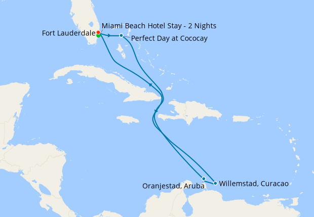 Southern Caribbean & Perfect Day from Ft. Lauderdale with Miami Beach Stay