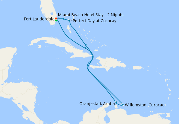 Southern Caribbean & Perfect Day from Ft. Lauderdale with Miami Beach Stay