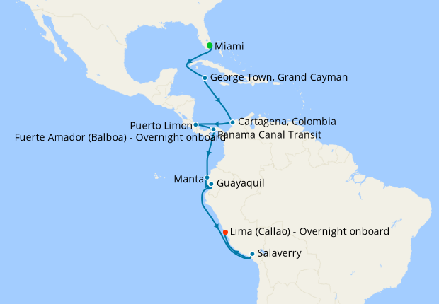 cruise to central america from miami