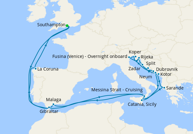 Exploring The Balkans & Adriatic with Venice from Southampton