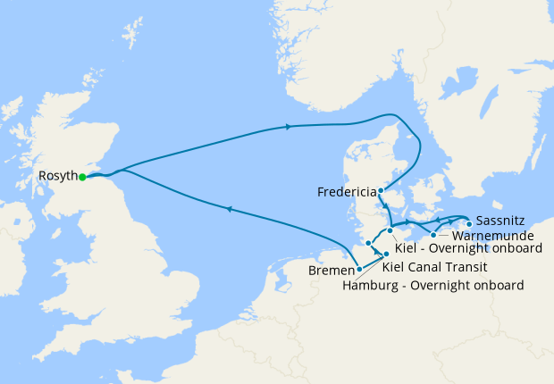 German Cities with Kiel Week Regatta from Rosyth