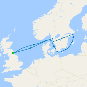 Scenic Swedish Waterways & Archipelagos from Newcastle