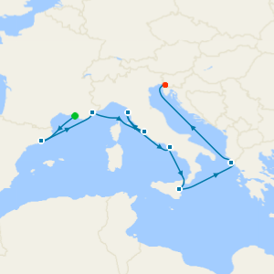 Italy, France & Greece from Marseille