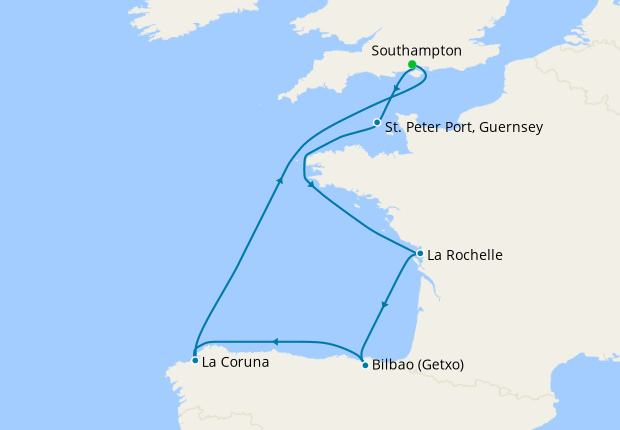 Sports Legends Spain & France Cruise from Southampton