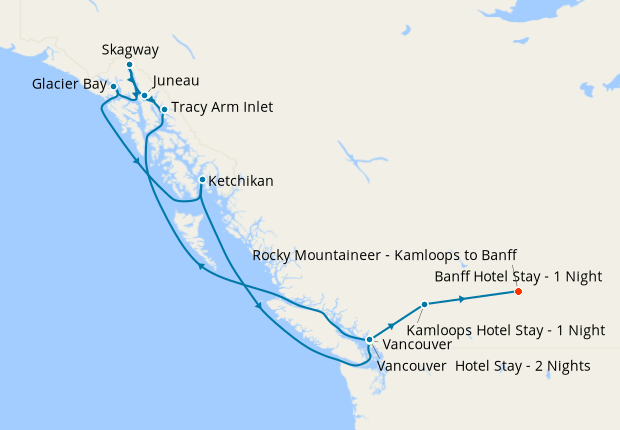 koningsdam alaska cruise itinerary