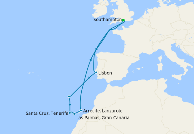 cunard cruises to canary islands 2024