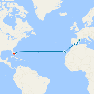 Transatlantic to Ft. Lauderdale from Barcelona with Stay