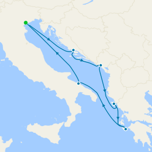 Italy, Croatia, Montenegro & Greece from Venice