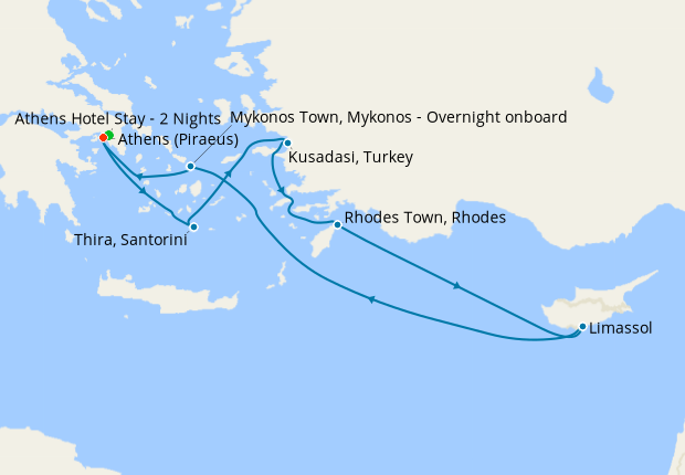 Greece, Turkey, Israel & Cyprus from Athens with Stay