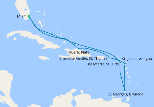 cruises to eastern caribbean 2024
