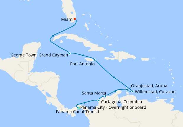 Taste of the Caribbean - Panama City to Miami