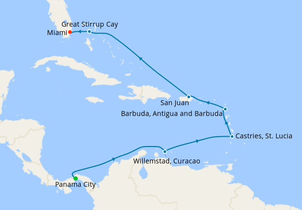 Island Tapestry - Cartagena to Miami