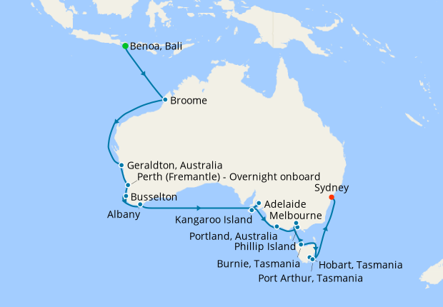 Australian Extravaganza - Bali to Sydney