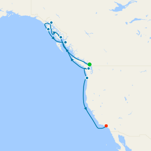 Alaska & Cascadia - Vancouver to Los Angeles