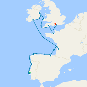 Wine & Whiskey - Lisbon to Southampton with Stay