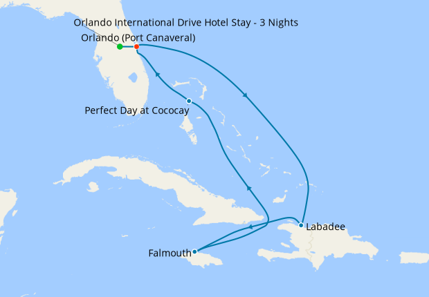 Western Caribbean from Port Canaveral with Orlando Stay
