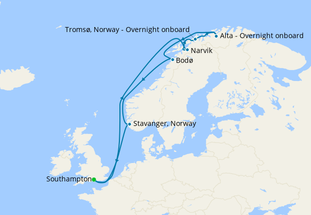 northern lights cruise from uk 2024