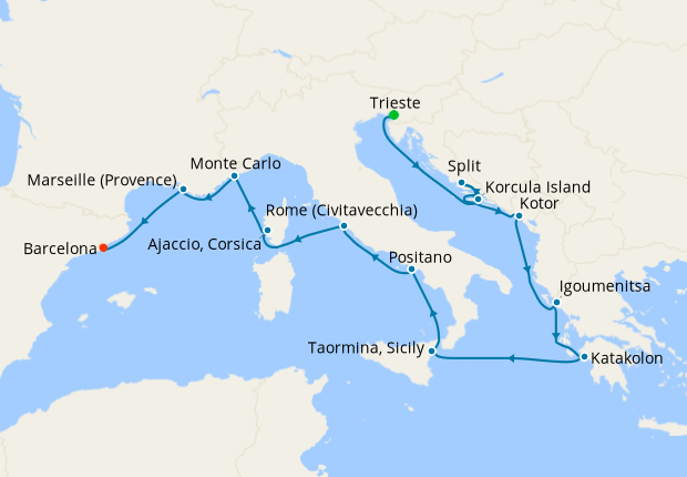 Mediterranean Tapestry - Venice to Barcelona