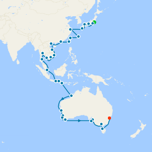 Stars of Asia & Australia from Tokyo to Sydney