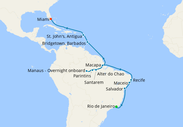 Incandescent Amazon from Rio de Janeiro to Miami