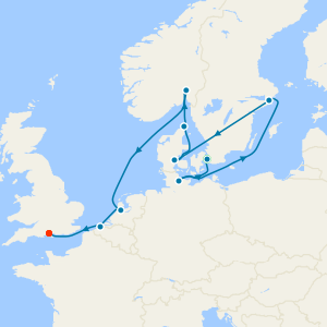 Northern Europe from Copenhagen to Southampton with Stay