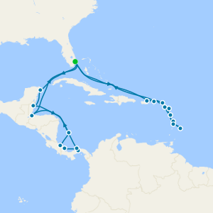 Leeward Islands, Central America & Panama Canal - Miami Roundtrip