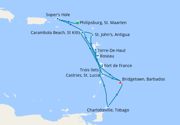 Yachtsman's Island Jewels from Philipsburg to Bridgetown