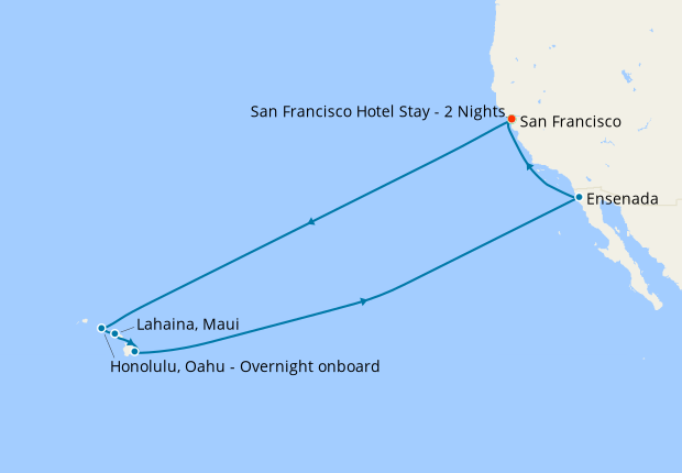 Hawaiian Islands from San Francisco with Stay, Princess Cruises, 8th ...