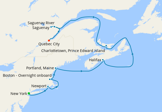 Canada & New England from New York to Quebec City