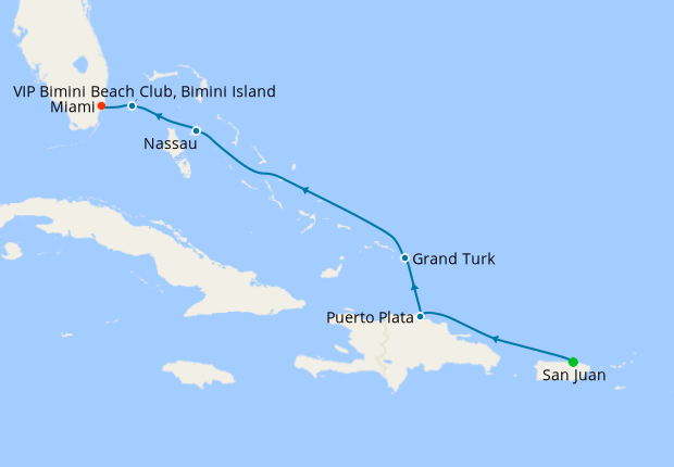 Eastern Caribbean Islands with Las Vegas & Miami Beach Stays