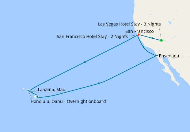Las Vegas & Hawaiian Islands from San Francisco with Stays