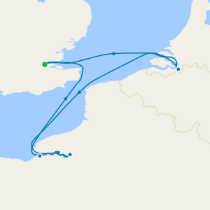 FREE UPGRADE River Seine & Antwerp from London Tilbury