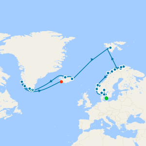 Arctic Circle Explorer from Copenhagen to Reykjavik