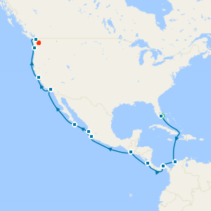 Panama Canal from Miami to Seattle with Stay