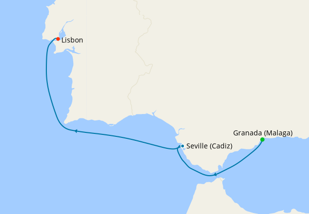 Mediterranean Getaway from Granada to Lisbon