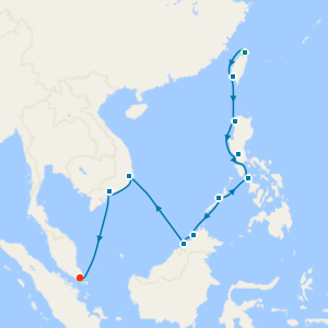 Philippines, Vietnam & Malaysia from Taipei with Stay