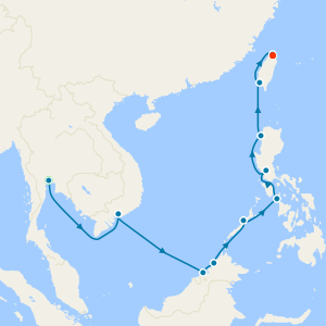 Philippines, Vietnam & Malaysia with Bangkok and Taipei Stays